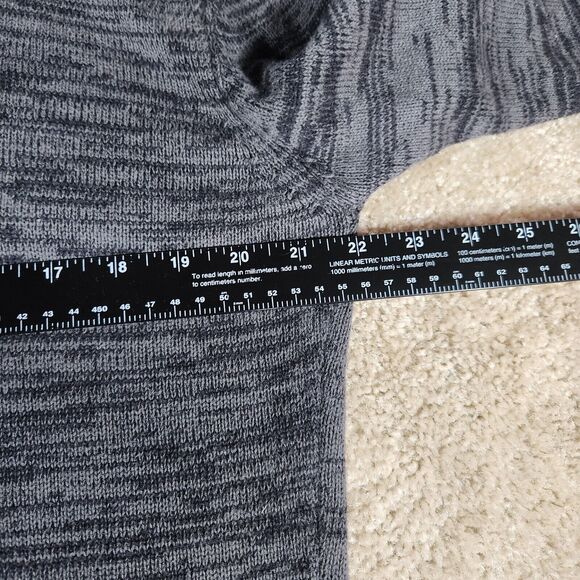 Carbon Sweater Mens L Gray 1/4 Zip Diamond Pattern Argyle Classic Preppy #283 - Picture 6 of 8